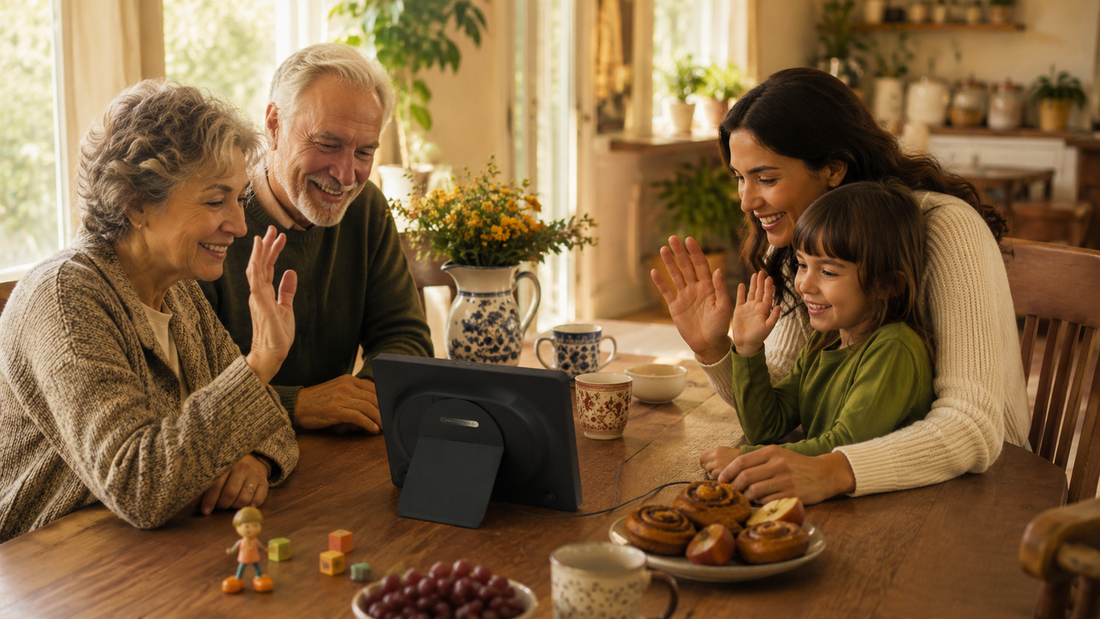 Amivo smart digital photo frame helping grandparents stay connected with family