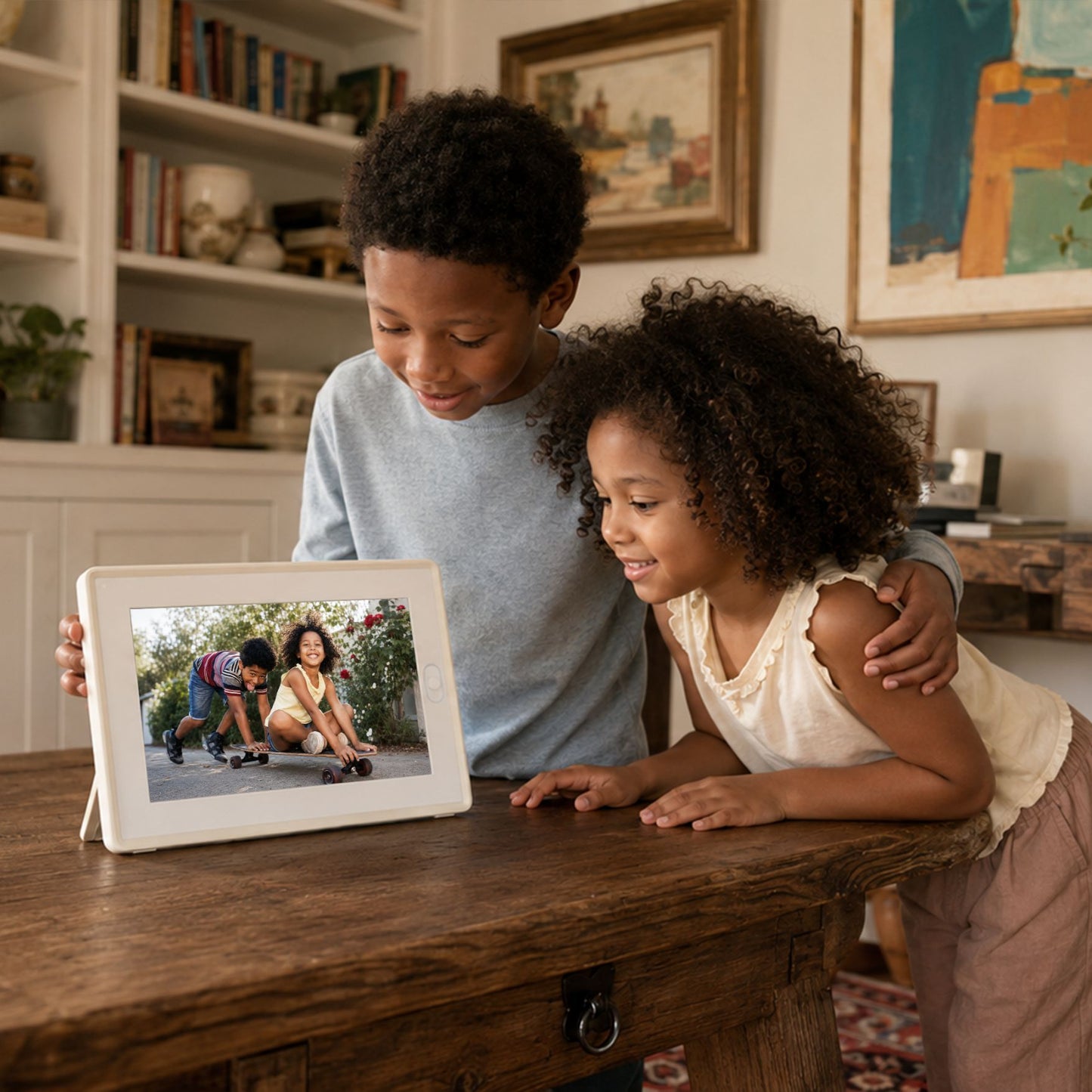 Place a picture frame on your bedside table to keep your favorite moment close.
