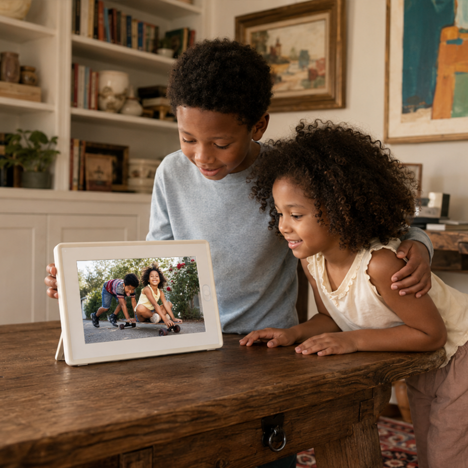 Place a picture frame on your bedside table to keep your favorite moment close.